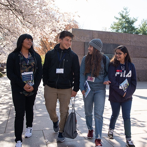 Student at FDR Memorial DC